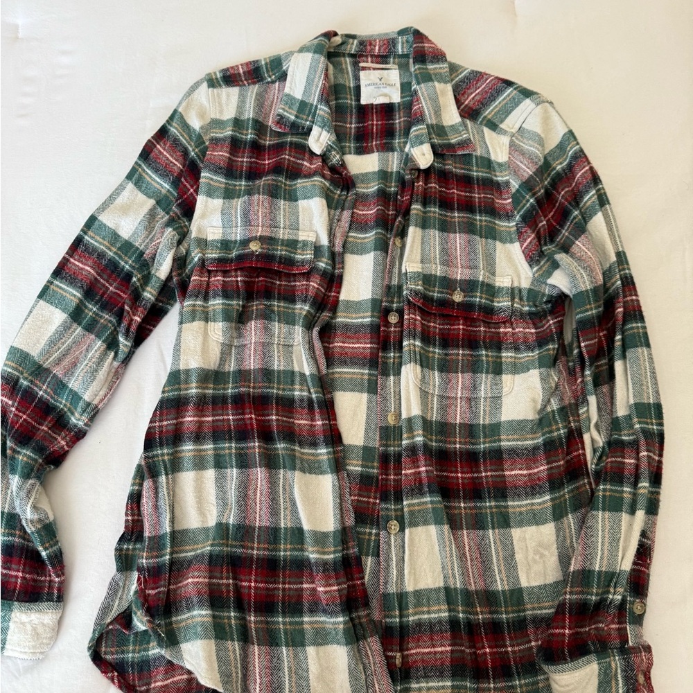 American Eagle Plaid Flannel Shirt
